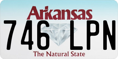 AR license plate 746LPN