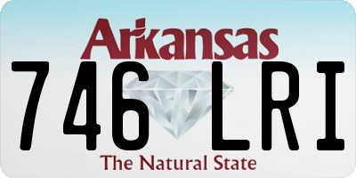 AR license plate 746LRI