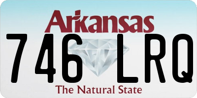 AR license plate 746LRQ