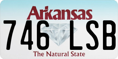 AR license plate 746LSB