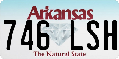 AR license plate 746LSH