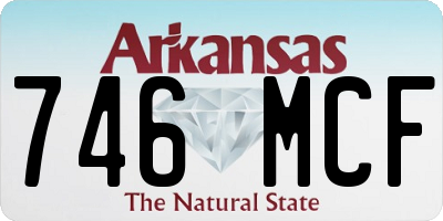 AR license plate 746MCF