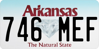 AR license plate 746MEF