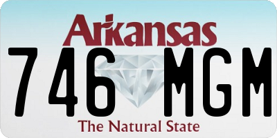 AR license plate 746MGM
