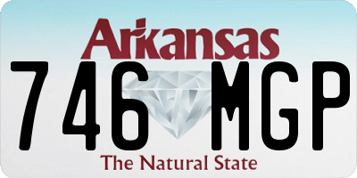 AR license plate 746MGP