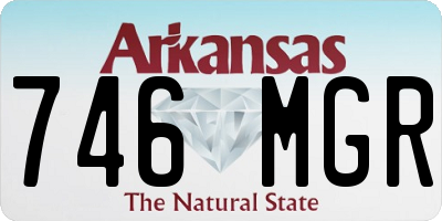 AR license plate 746MGR