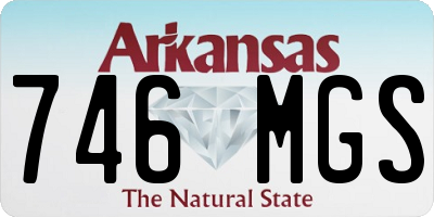 AR license plate 746MGS