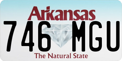 AR license plate 746MGU