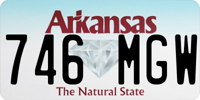 AR license plate 746MGW