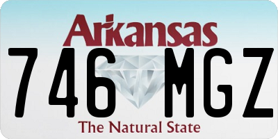 AR license plate 746MGZ