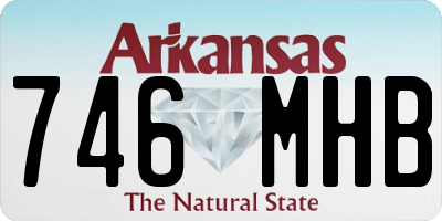 AR license plate 746MHB