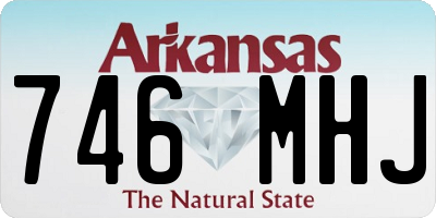 AR license plate 746MHJ