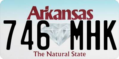 AR license plate 746MHK