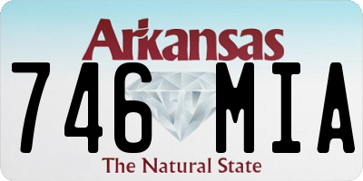 AR license plate 746MIA