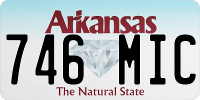 AR license plate 746MIC