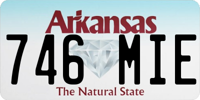 AR license plate 746MIE