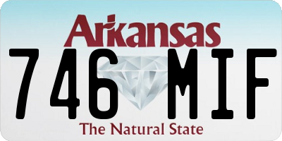 AR license plate 746MIF