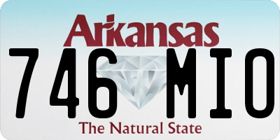 AR license plate 746MIO