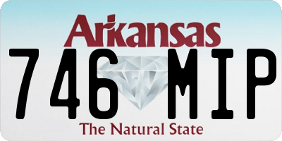 AR license plate 746MIP