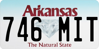 AR license plate 746MIT