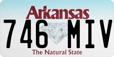 AR license plate 746MIV