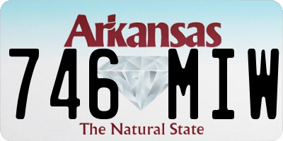 AR license plate 746MIW