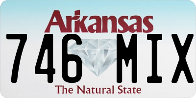 AR license plate 746MIX