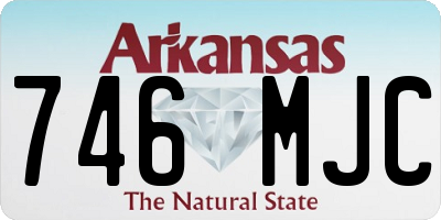 AR license plate 746MJC