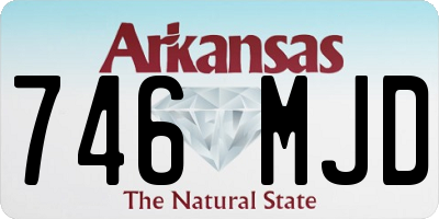 AR license plate 746MJD
