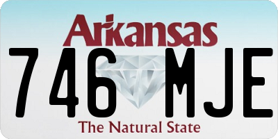 AR license plate 746MJE