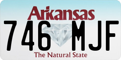 AR license plate 746MJF