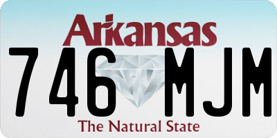 AR license plate 746MJM