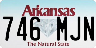 AR license plate 746MJN