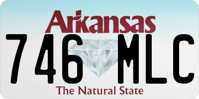 AR license plate 746MLC