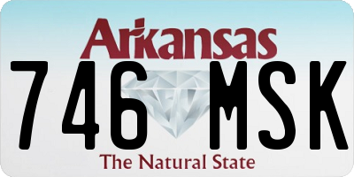 AR license plate 746MSK