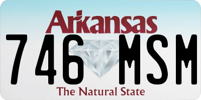 AR license plate 746MSM