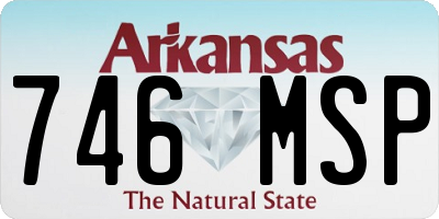 AR license plate 746MSP