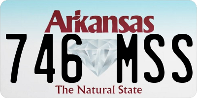 AR license plate 746MSS