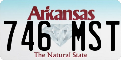 AR license plate 746MST
