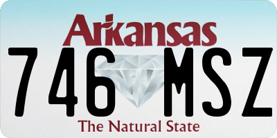 AR license plate 746MSZ
