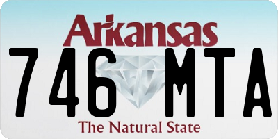 AR license plate 746MTA