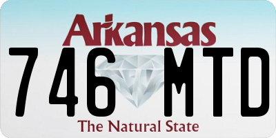 AR license plate 746MTD