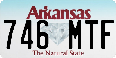 AR license plate 746MTF