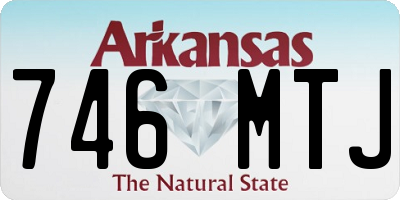 AR license plate 746MTJ