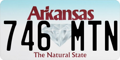 AR license plate 746MTN