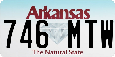 AR license plate 746MTW