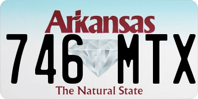 AR license plate 746MTX