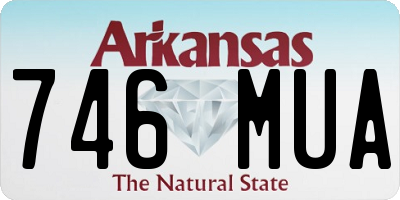 AR license plate 746MUA