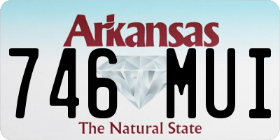 AR license plate 746MUI