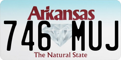 AR license plate 746MUJ